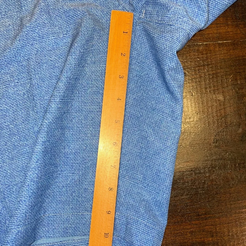 Men's Peter Millar‎ Performance Golf Casual Blue Chino Shorts Inseam 10